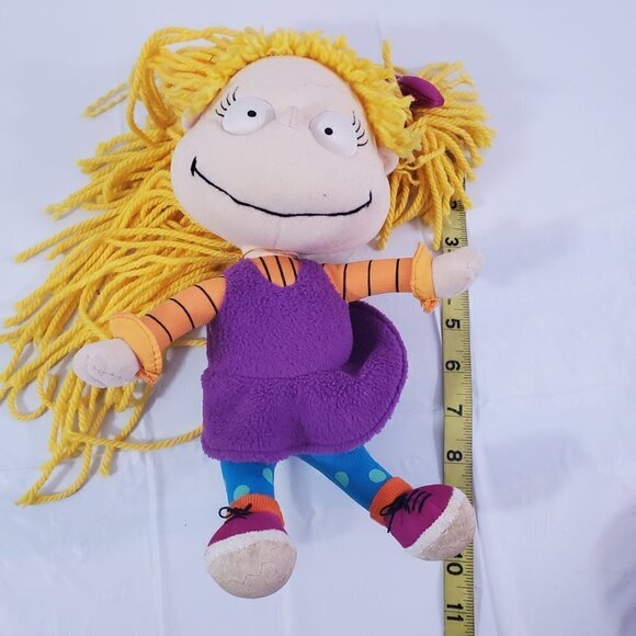 Vintage Nickelodeon Rugrats ANGELICA PICKLES 11" Tall Plush Stuff Doll - Picture 7 of 10